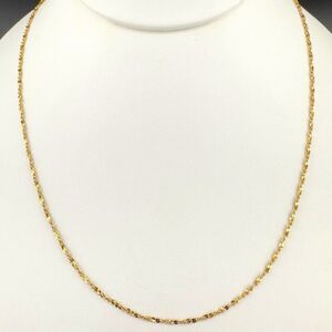 Vintage Monet Gold Plated Thin twist Chain Necklace 17"